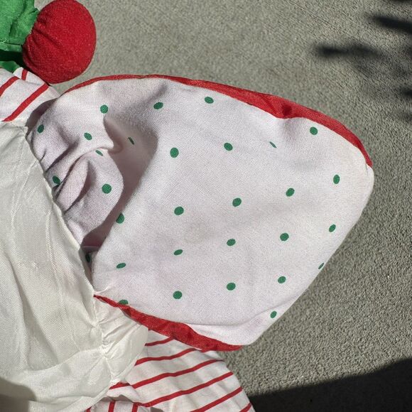 Fisher Price Puffalump Christmas Puppy Dog Present Stuffed Animal Nylon Vtg '91 - Picture 14 of 15